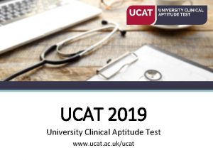 UCAT 2019 University Clinical Aptitude Test www ucat