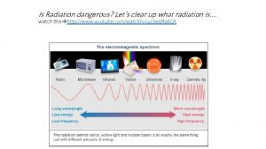 Is Radiation dangerous Lets clear up what radiation