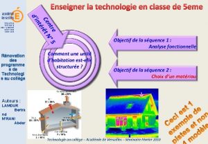 Enseigner la technologie en classe de 5 eme