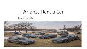 Arfanza Rent a Car Easy to rent a