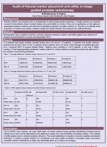 Audit of fiducial marker placement and utility in