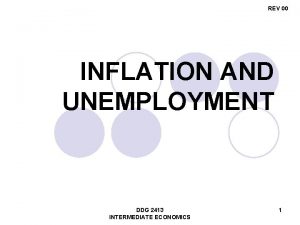 REV 00 INFLATION AND UNEMPLOYMENT DDG 2413 INTERMEDIATE