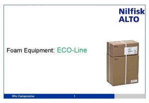 Foam Equipment ECOLine 1 Positioning Foam Equipment Price