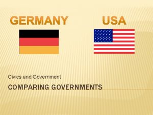 Civics and Government COMPARING GOVERNMENTS LEADERS Joachim Gauck