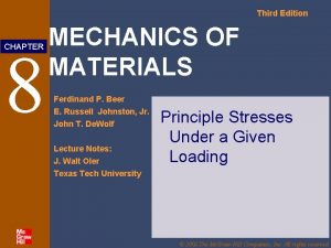 Third Edition 8 CHAPTER MECHANICS OF MATERIALS Ferdinand