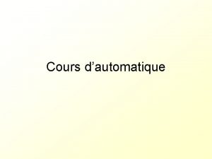 Cours dautomatique II 3 c Laplace Doc 1