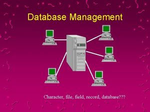 Database Management Character file field record database Whats