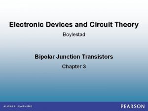 Electronic Devices and Circuit Theory Boylestad Bipolar Junction