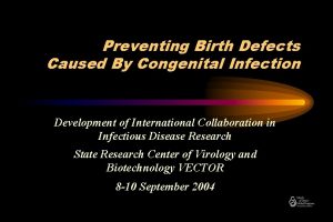 Preventing Birth Defects Caused By Congenital Infection Development
