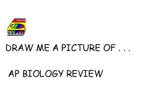 DRAW ME A PICTURE OF AP BIOLOGY REVIEW