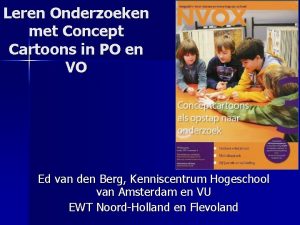 Leren Onderzoeken met Concept Cartoons in PO en