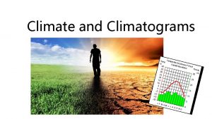Climate and Climatograms Weather is the state of