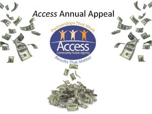 Access Annual Appeal Annual Appeal Mailing May Appeal