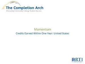 Momentum Credits Earned Within One Year United States