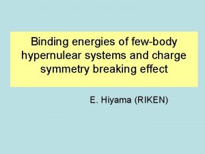 Binding energies of fewbody hypernulear systems and charge