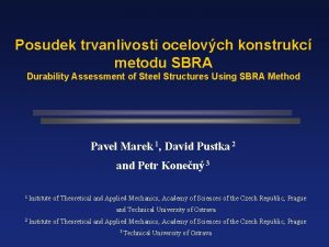 Posudek trvanlivosti ocelovch konstrukc metodu SBRA Durability Assessment