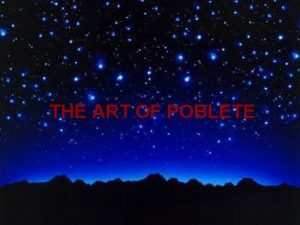 THE ART OF POBLETE Catalan Gustavo Poblete Chilean