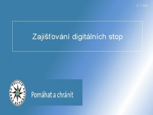 9 1 2022 Zajiovn digitlnch stop Zajiovn digitlnch