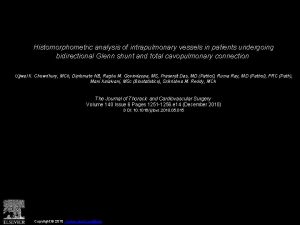 Histomorphometric analysis of intrapulmonary vessels in patients undergoing