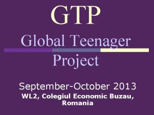 GTP Global Teenager Project SeptemberOctober 2013 WL 2