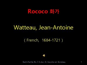 Rococo Watteau JeanAntoine French 1684 1721 BachPartita Nr