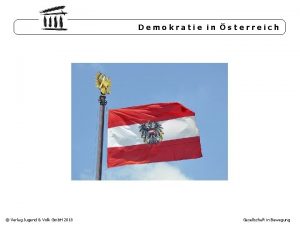 Demokratie in sterreich Verlag Jugend Volk Gmb H