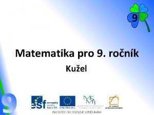 Matematika pro 9 ronk Kuel Kuel Trojrozmrn 3