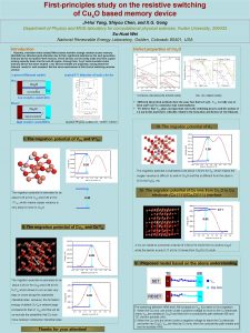 Firstprinciples study on the resistive switching of Cux