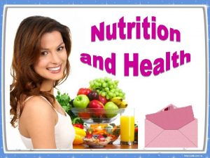 Nutrition plays a vital role in our everyday