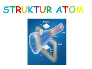 STRUKTUR ATOM Gagasan awal tentang atom disampaikan oleh