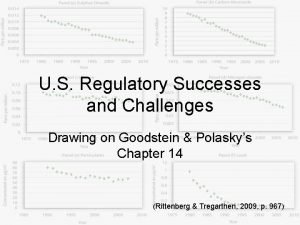 U S Regulatory Successes and Challenges Drawing on