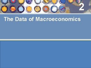 2 The Data of Macroeconomics MACROECONOMICS N Gregory