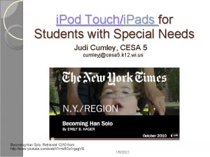 i Pod Touchi Pads for Students with Special