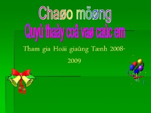 Tham gia Hoi giang Tnh 20082009 Tiet 91