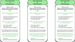 Peer Assessment Self Assessment Get a green pen