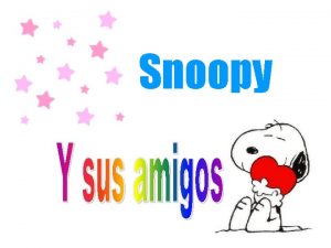 Snoopy Charly quiere mucho a Snoopy Los mejores