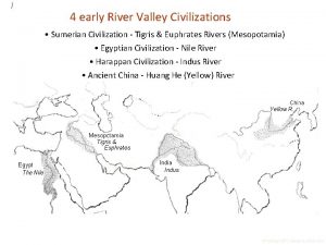 4 early River Valley Civilizations Sumerian Civilization Tigris