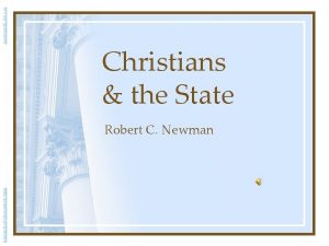 Abstracts of Powerpoint Talks newmanlib ibri org Christians