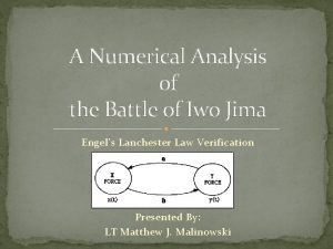 A Numerical Analysis of the Battle of Iwo