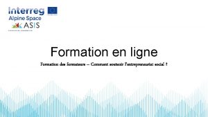 Formation en ligne Formation des formateurs Comment soutenir