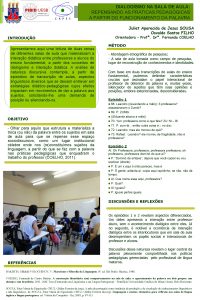 DIALOGISMO NA SALA DE AULA REPENSANDO AS PRTICAS