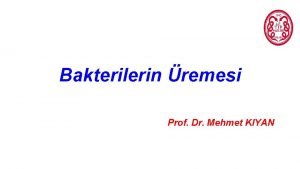 Bakterilerin remesi Prof Dr Mehmet KIYAN Besiyerleri Bu