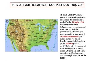 5 STATI UNITI DAMERICA CARTINA FISICA pag 218