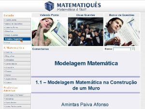 Ensino Superior Modelagem Matemtica 1 1 Modelagem Matemtica