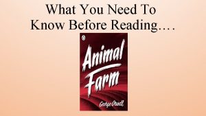 What You Need To Know Before Reading About