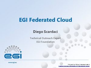 EGI Federated Cloud Diego Scardaci Technical Outreach Expert