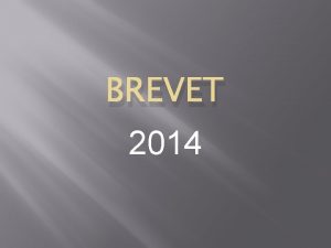 BREVET 2014 BREVET Contrle continu Epreuves en cours