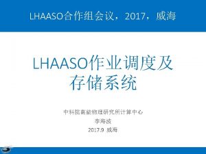 Login Servers CNIC ONline farm Disk Servers 10 Login Servers CNIC ONline farm Disk Servers 10