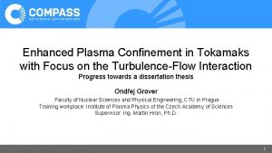 Enhanced Plasma Confinement in Tokamaks with Focus on