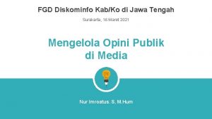 FGD Diskominfo KabKo di Jawa Tengah Surakarta 16